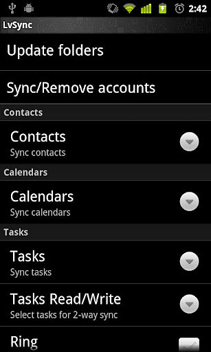 LVSync for Zimbra - Demo截图1