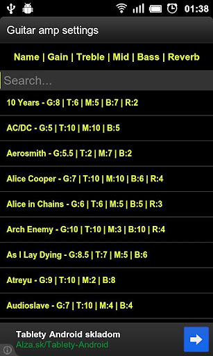 Guitar Amp Settings截图1