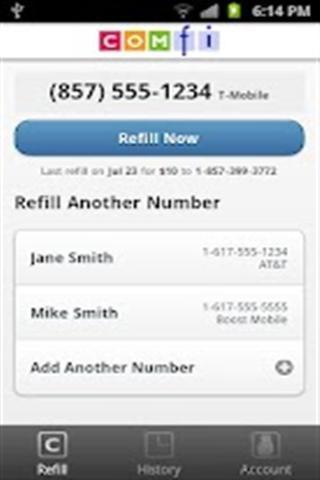 Comfi Cell Prepaid Refill截图1