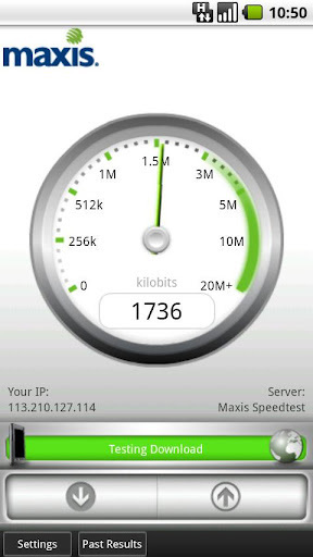 Maxis Mobile Speed Test截图2