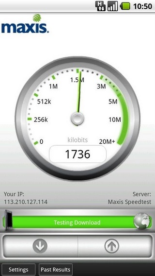 Maxis Mobile Speed Test截图3