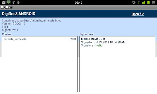 DigiDoc 3 ANDROID截图1