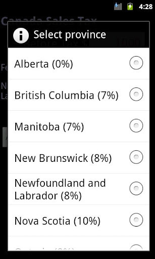 Canadian Sales Tax (Lite)截图1