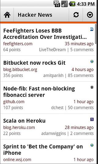 Hacker News Droid截图4