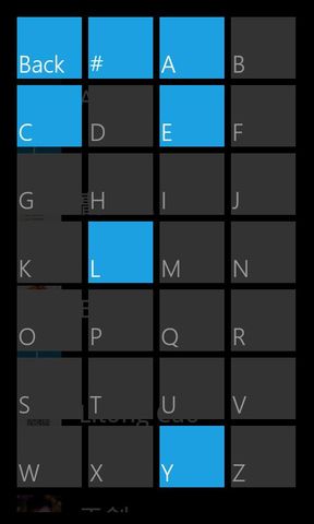 WP7风格联系人截图2