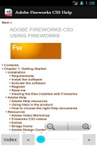 Fireworks CS3的帮助截图1