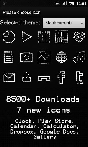 M_Dot GO Launcher EX Theme截图1