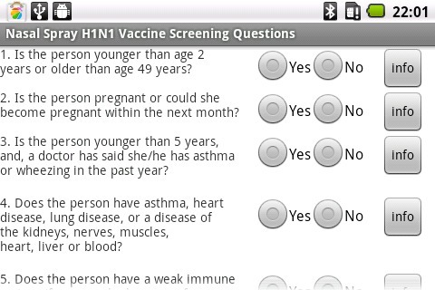 甲型H1N1流感筛查截图2