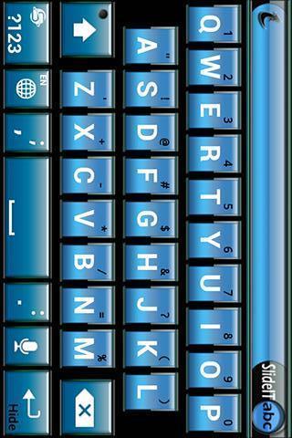 SlideIT Blue metal box skin截图1