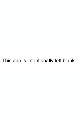 App Intentionally Left Blank截图1