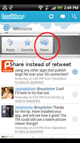 ReTweet (Twitter helper app)截图1