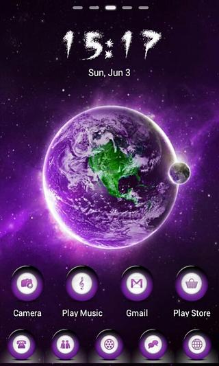 MyPurple Go Launcher Theme截图2