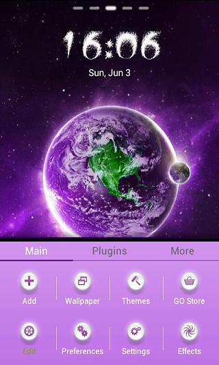 MyPurple Go Launcher Theme截图3