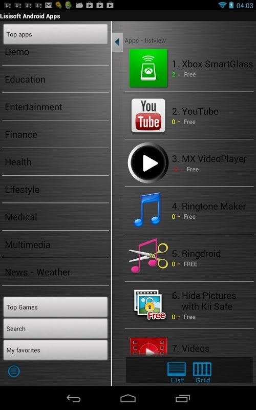 Lisisoft Android Apps截图1