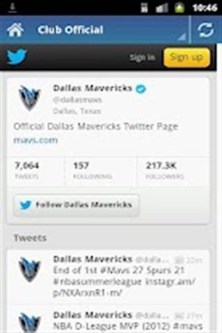 Dallas Mavericks Twitters截图2