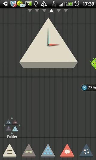 3D Triangle Theme Go Launcher截图1