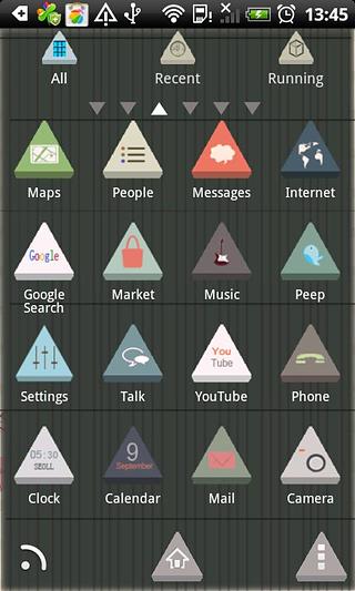 3D Triangle Theme Go Launcher截图5