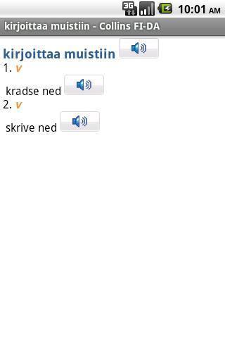 Danish-Finnish Dictionary TR截图3