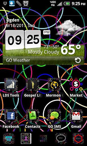 Rainbow Circles Go Launcher Ex截图2