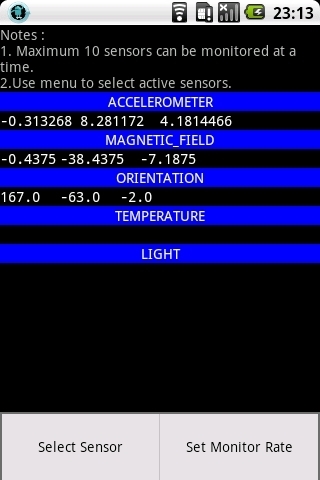 Sensor and GPS Monitor截图4