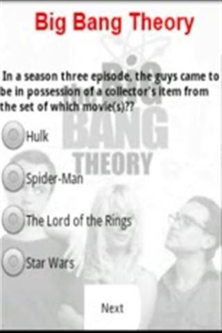 Big bang theory quiz截图2