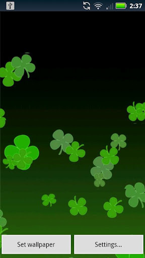 Live Wallpaper Shamrocks截图6