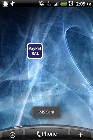 PayPal SMS Widget截图1