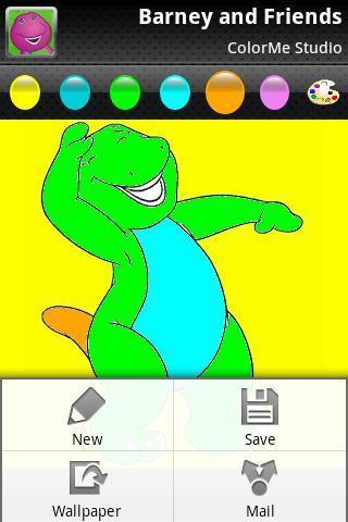 Coloring: Purple Dinosaur截图2