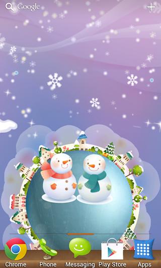 Rotate City Snowfall LWP(Free)截图2