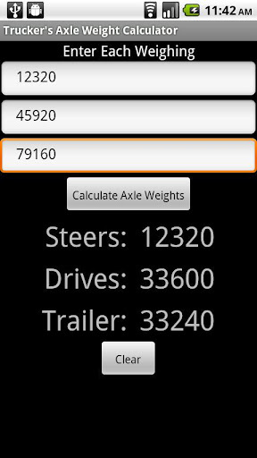 Trucker's Axle Weight Calc截图1