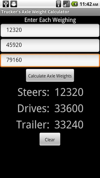 Trucker's Axle Weight Calc截图3