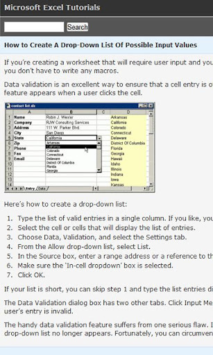 Excel Tutorials - Free截图1