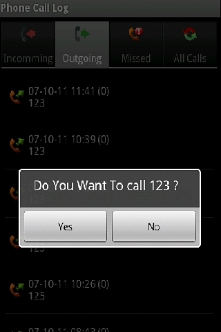 Phone Call Log截图3