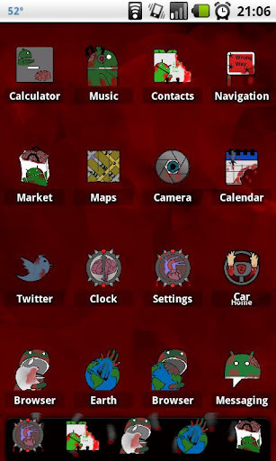 Undead Android ADW Theme截图1