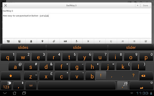 SwiftKey Tablet Free截图4