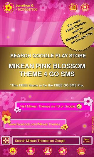 钻石粉红心主题 Diamond Pink Heart Theme 4 GO截图1