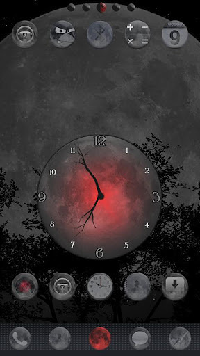 Twilight Moon Clock Widget截图1