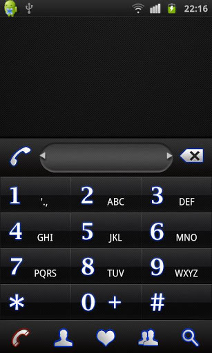 RocketDial Neon Black Theme截图3