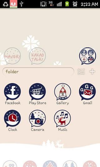 Pepe-winter Go launcher theme截图2