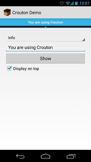 Crouton Demo Application截图3