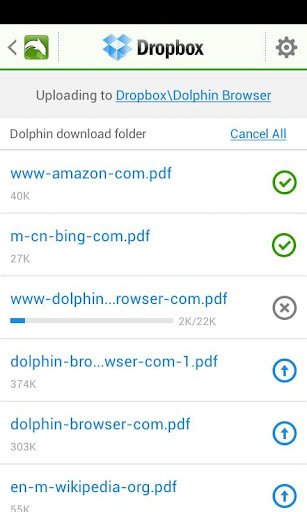 Dolphin: Dropbox Add-on截图3