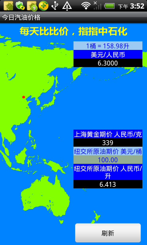 今日汽油价格截图2