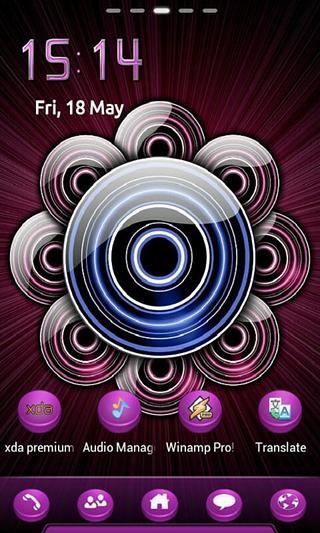 Purple! Go Launcher Theme截图5