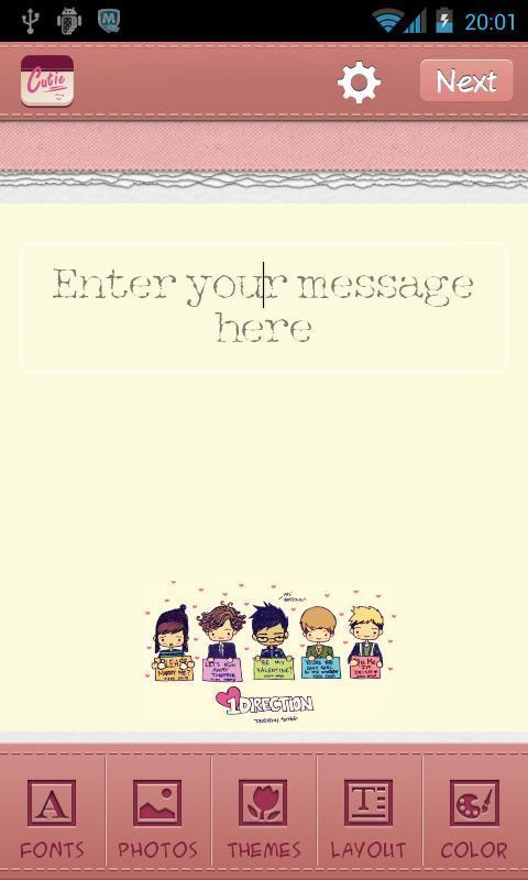 One Direction Pack For Textcutie截图2