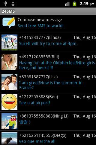 24SMS-免费短信发往全世界截图3