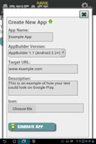 应用程序生成器截图4