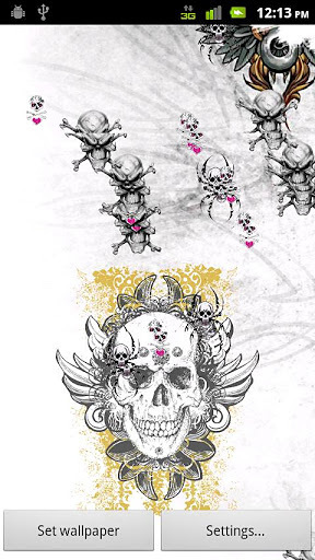 Skull Attack LWP Free截图2