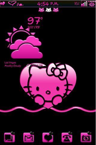 GlossyPink Theme for Super Status Bar截图2