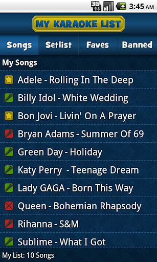 My Karaoke List截图3