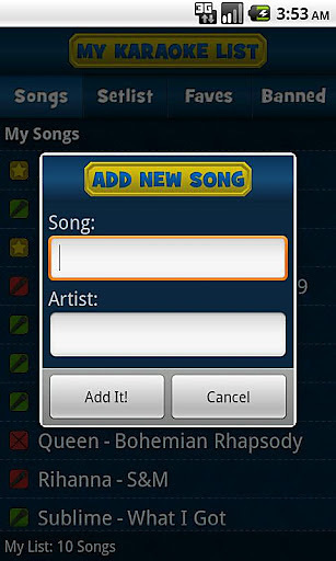 My Karaoke List截图4